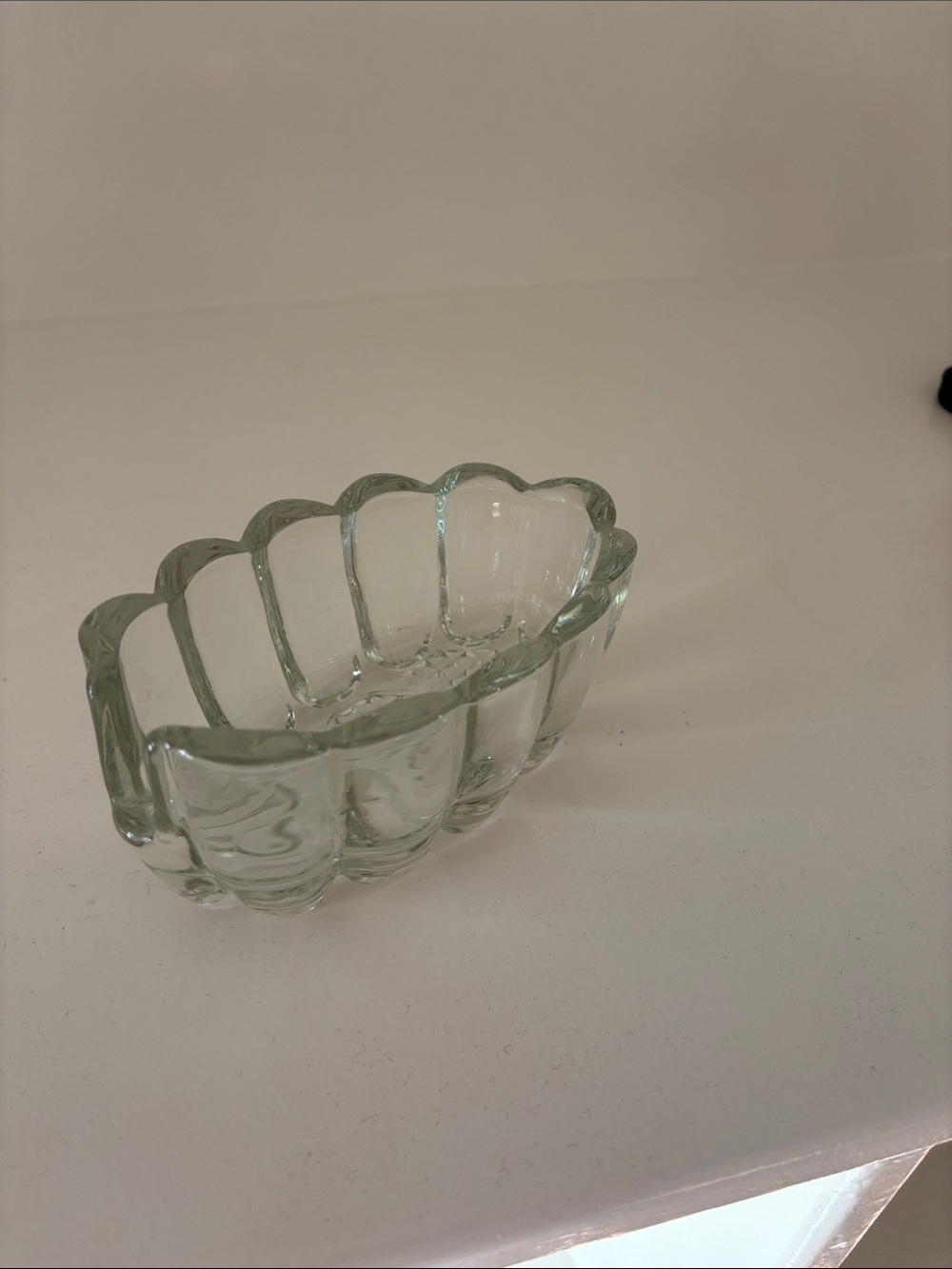 Princess House Clear Glass Scalloped Candy Dish